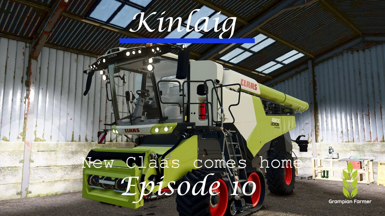 Got the new combine & the grass field turned round! - Episode 10 - Kinlaig ¦ Farming Simulator 25