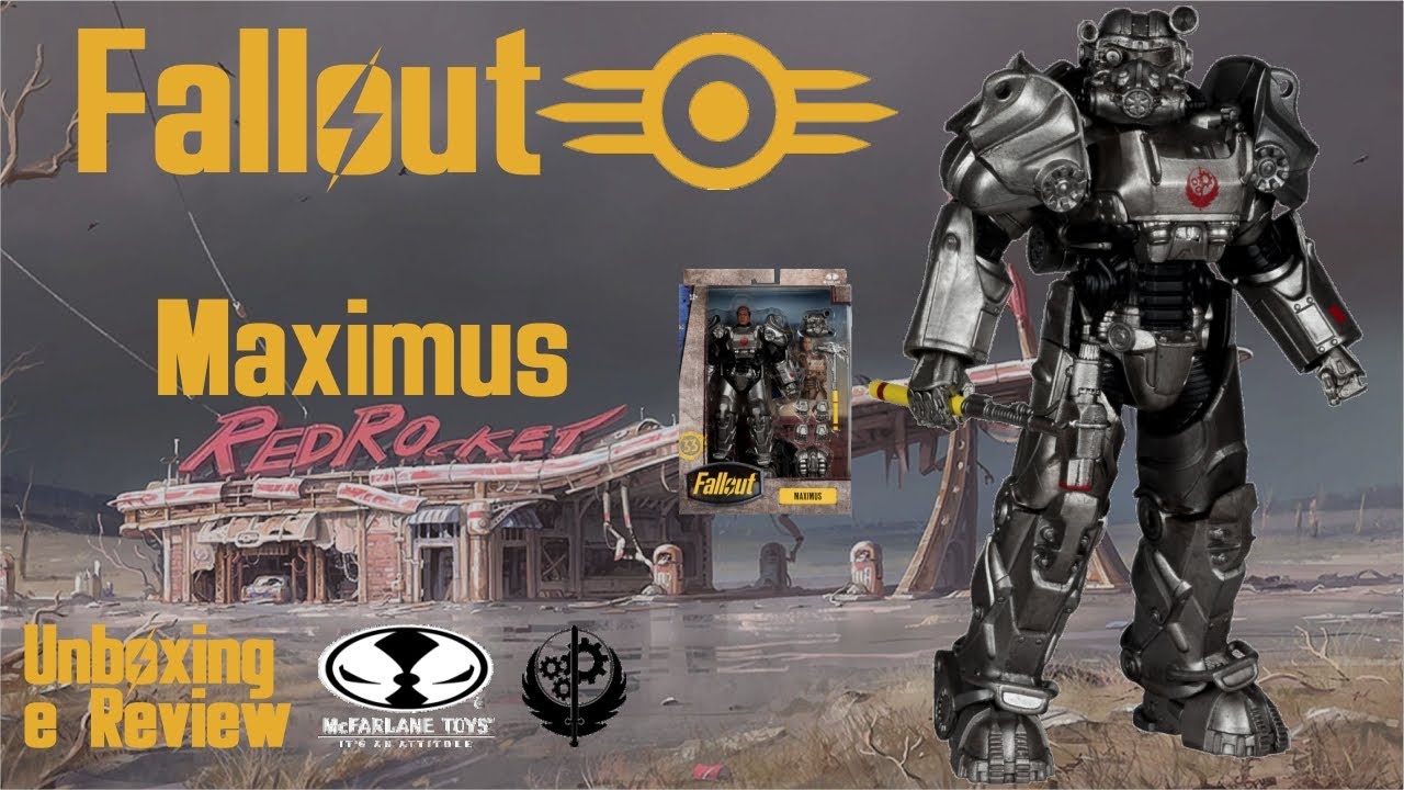 Maximus - Fallout - McFarlane Toys - Unboxing e review