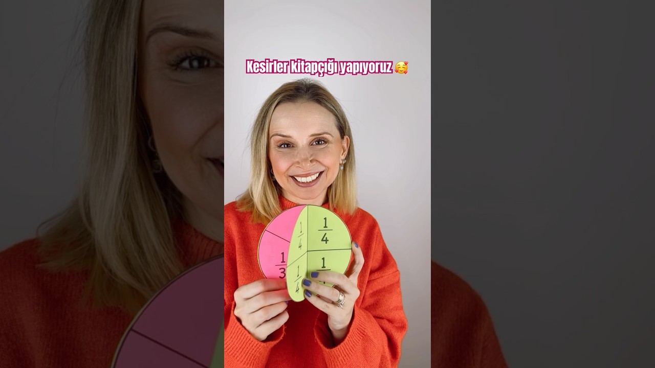 Kesirler Kitap&ccedil;ığı Yapıyoruz #matematik #ilkokul #diy #kesirler