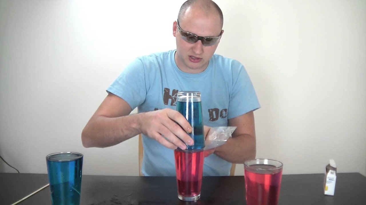 Water Density  Hot and Cold water Experiment