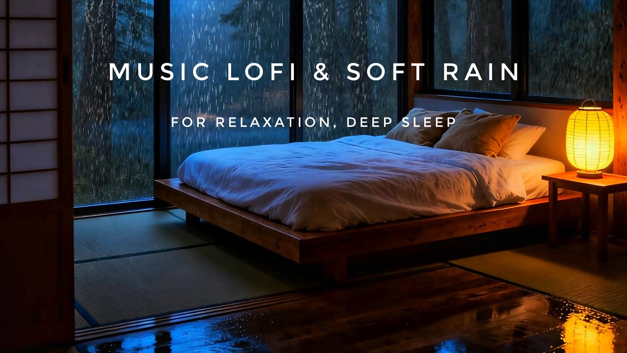 Midnight Lofi Rain Ambience: Soothing Study Beats and Rain Sounds for a Restful Slumber