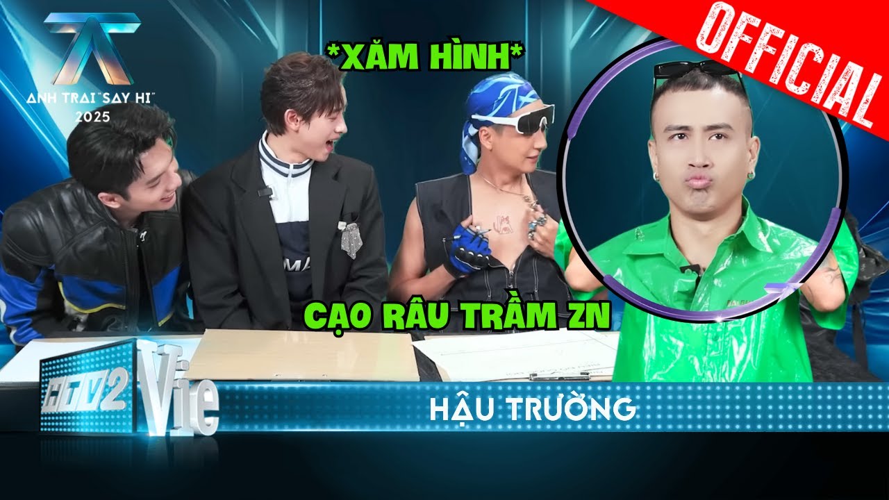 [BTS] Hustlang Robber “trầm cẻm” vì phải cạo râu, CONGB Vương Bình trầm trồ hình xăm Ngô Kiến Huy