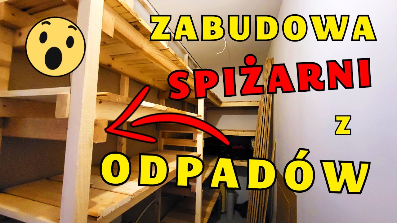 ►NAJTAŃSZA zabudowa spiżarni. Jak z ODPADÓW zrobić drewniane regały do spiżarni? Dom za 100 tys 379
