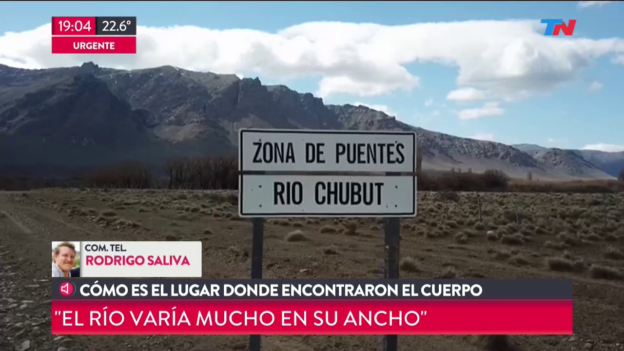 Cómo es el lugar donde apareció el cuerpo en el Río Chubut