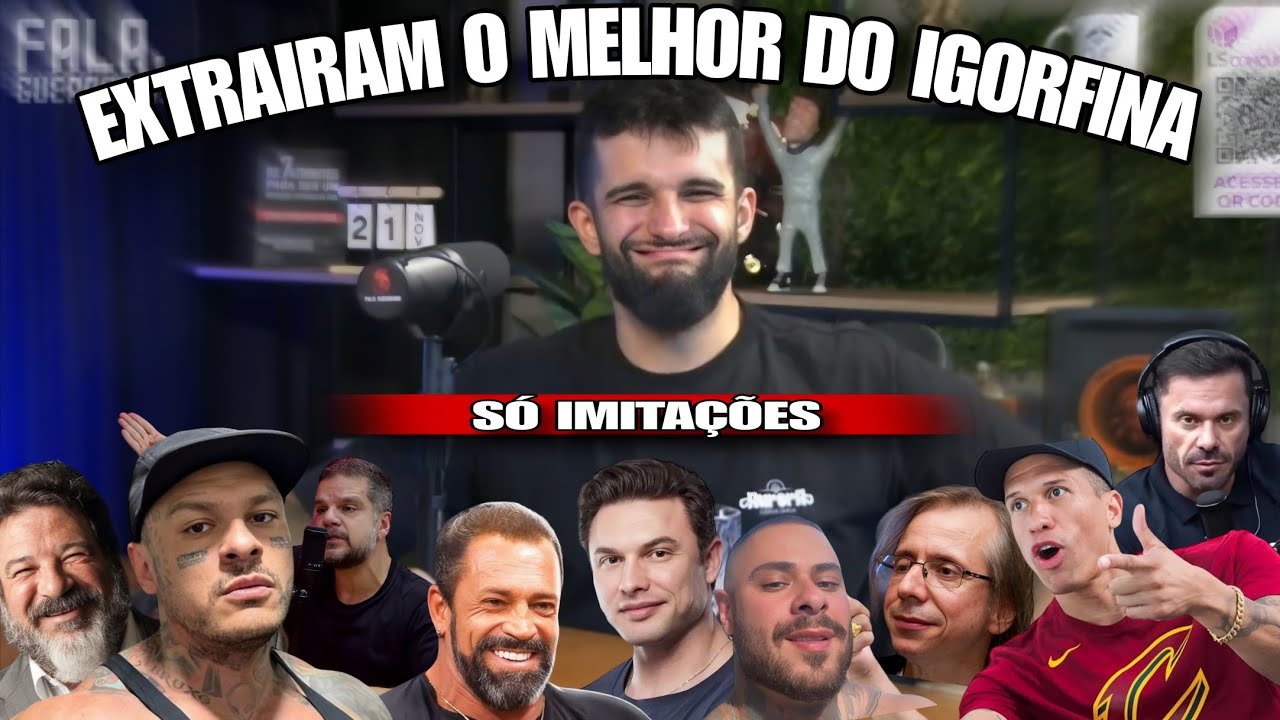 TODAS AS IMITAÇÕES DO IGOR GUEDES NO PODCAST FALA GUERREIRO 
