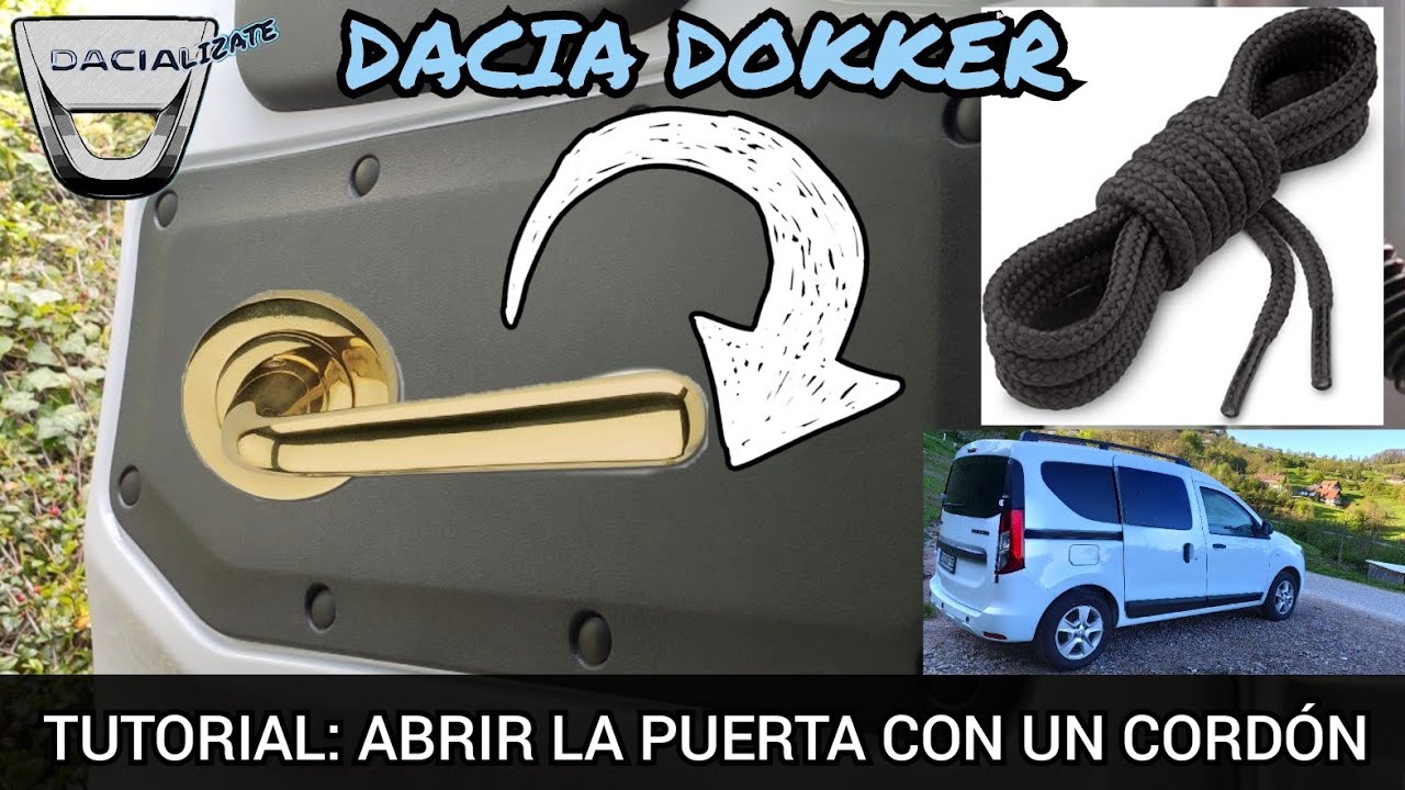 Apertura interior puerta trasera para la Dacia Dokker/ Renault Express/ Kangoo