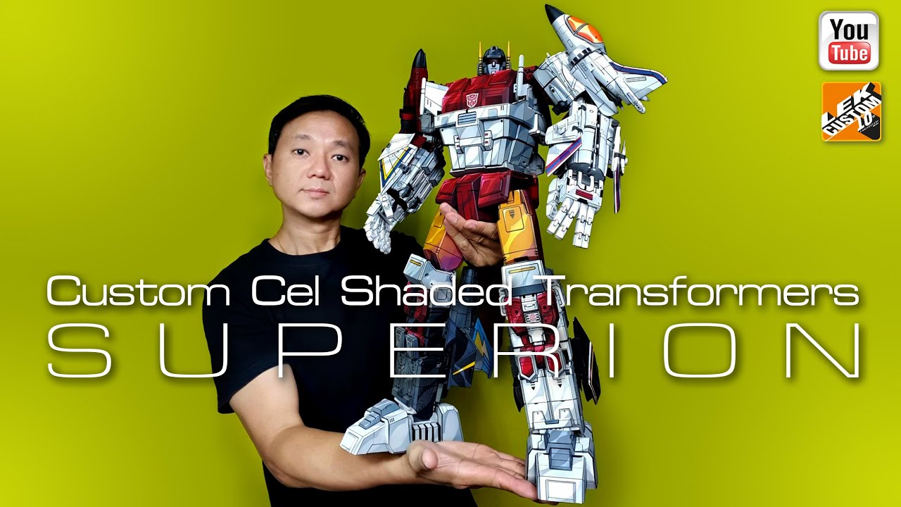 Custom Cel-shaded Transformers MP Superion Zeta Toys COMBINER SET 5 FIGURES By LEK Custom Toys 2023