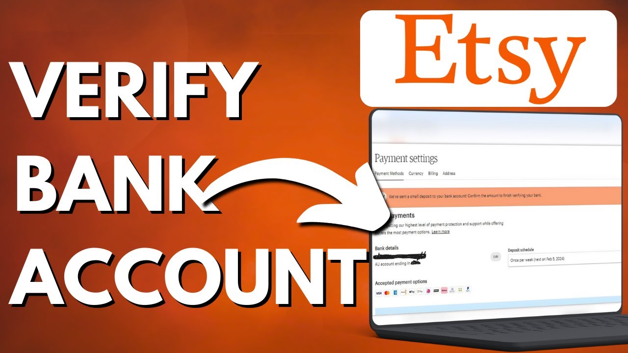 НОВИНКА! Как подтвердить банковский счет на Etsy (2026) &mdash; простые шаги.