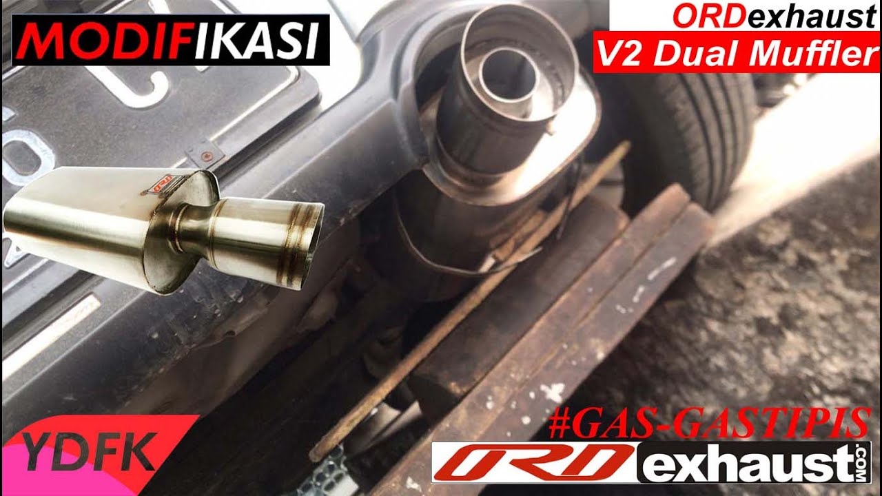 ORD exhaust V2 Dual Muffler Custom + Resonator Alpino | Tenaga Naik! Tapi Gak Berisik!! | Daily Use!