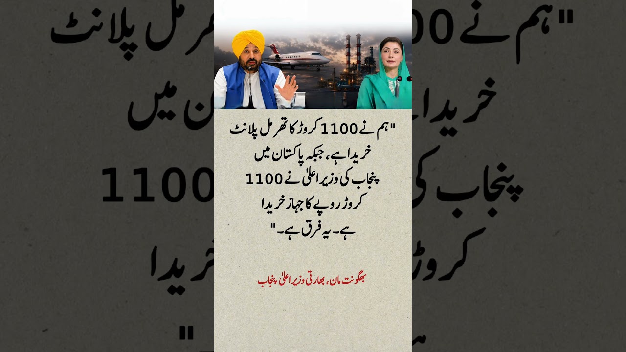 Punjab CM Bhagwant Mann Takes Swipe at Pakistan Over ₹1100 Crore Aircraft Claim
