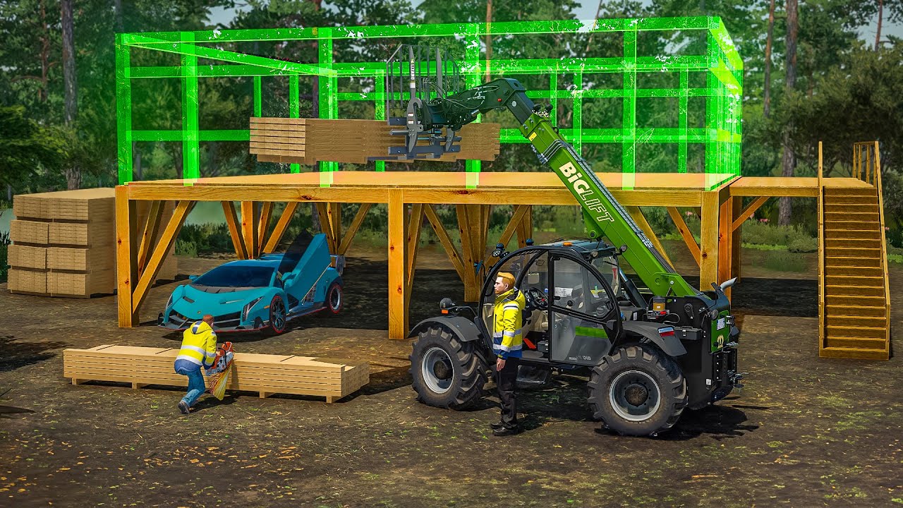 Construction de ma Cabane de LUXE de A &agrave; Z sur Farming Simulator 22
