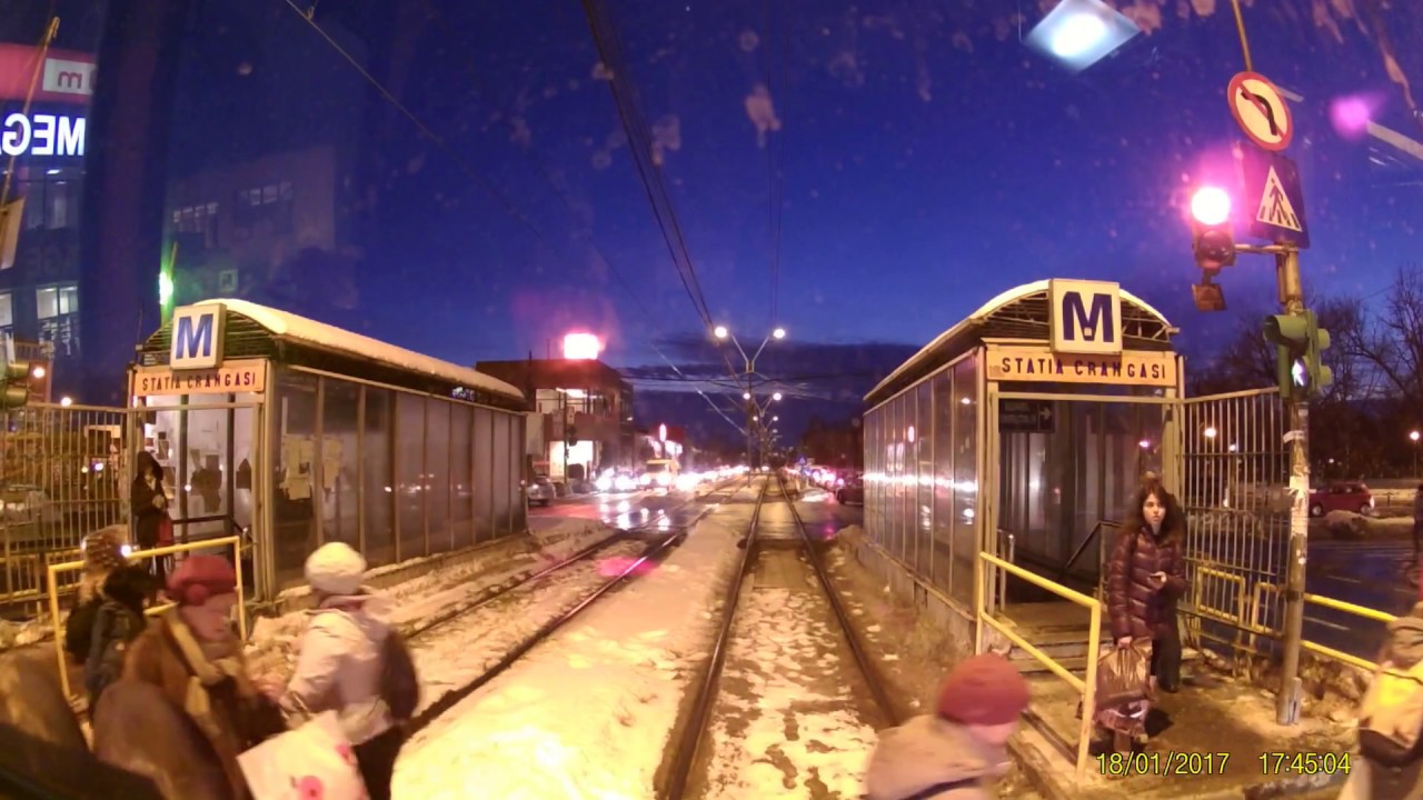 Cab view Linia 41. '''Ora de v&acirc;rf''.