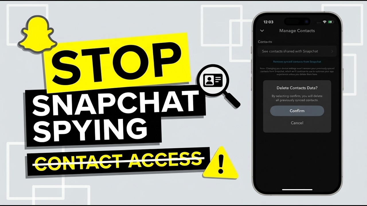 👥 How To Stop Snapchat From Accessing Contacts | 📱 Remove Contact Sync Easily