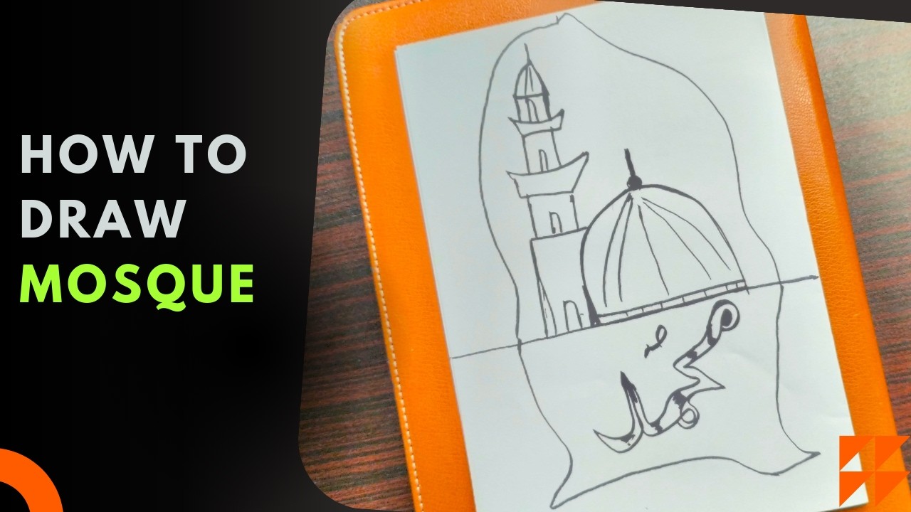 How to draw Mosque|| Easy steps to draw mosque #mosque #islamic #islam#drawing#draw #viral #trending