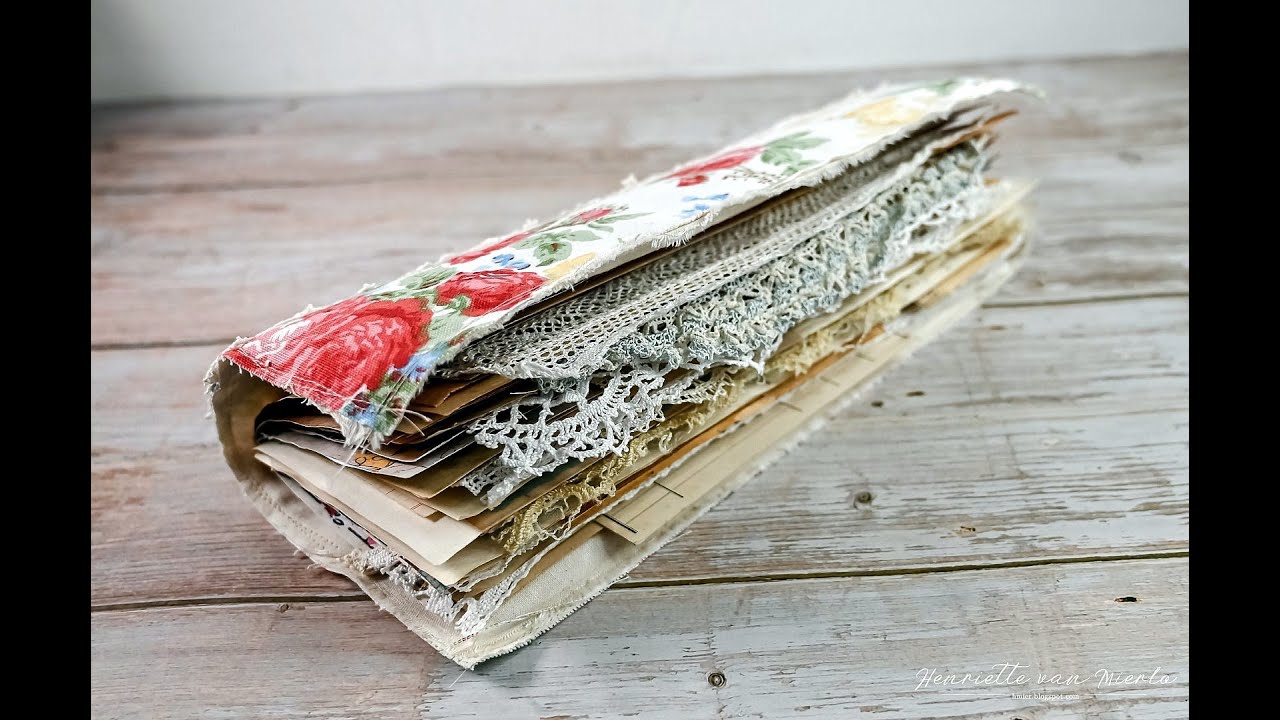 Tall and skinny junk journal using chapter one papers digital kits. A flip through video. (sold)