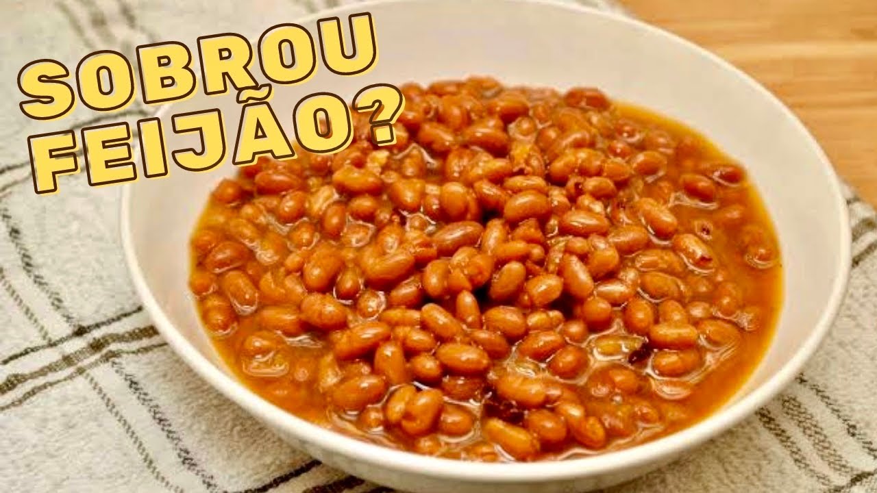 VOU TE CONTAR UM TRUQUE PARA APROVEITAR SEU FEIJÃO QUE SOBROU! RECEITA MARAVILHOSA!