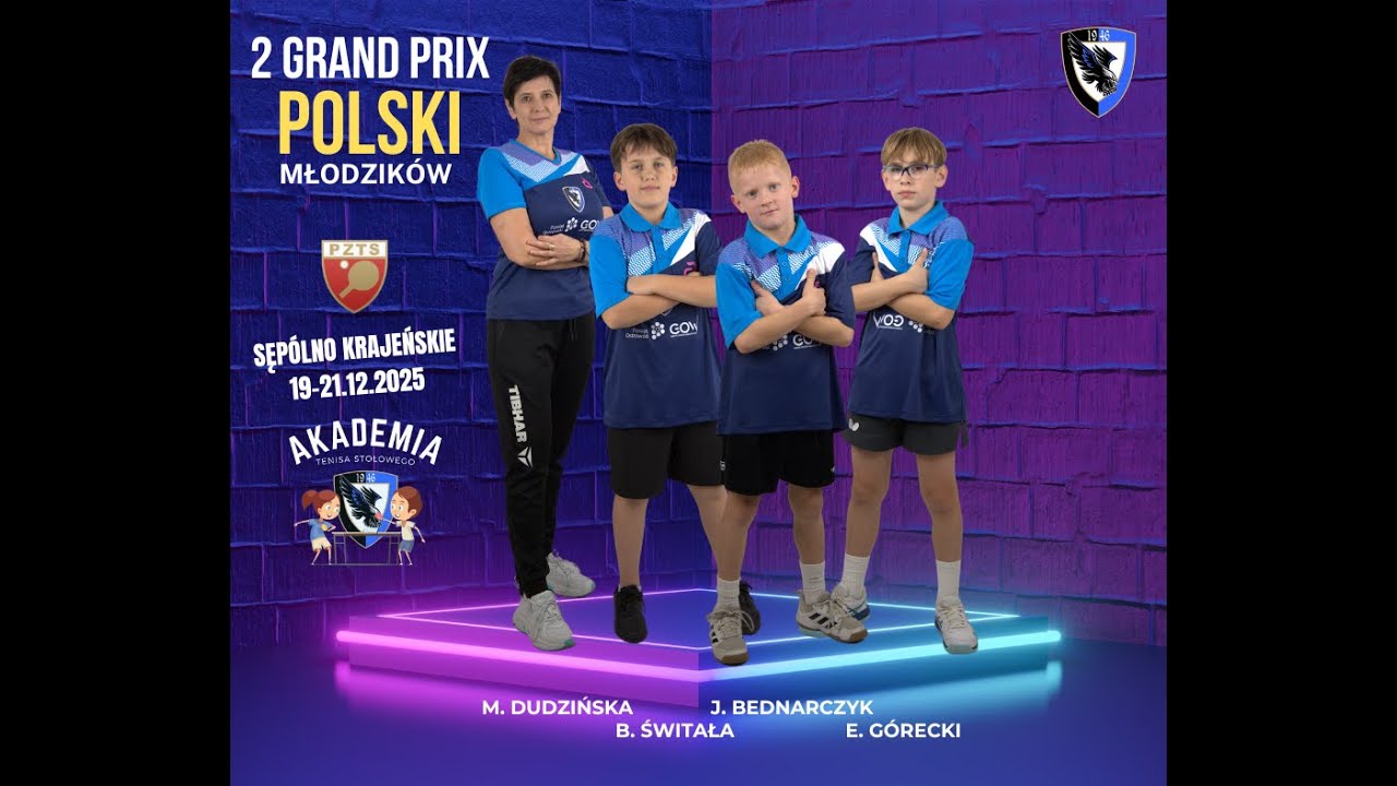2. Grand Prix Polski młodzików. Sępólno Krajeńskie 16-18.12.2025 - turniej główny, mecz nr 3
