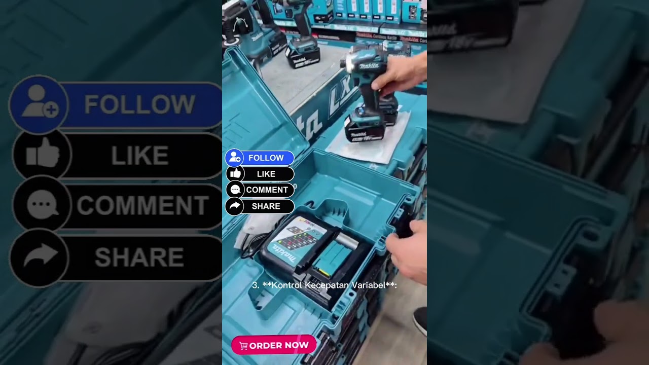makita mesin bor cordless  link pembelian dikomentar ya 
