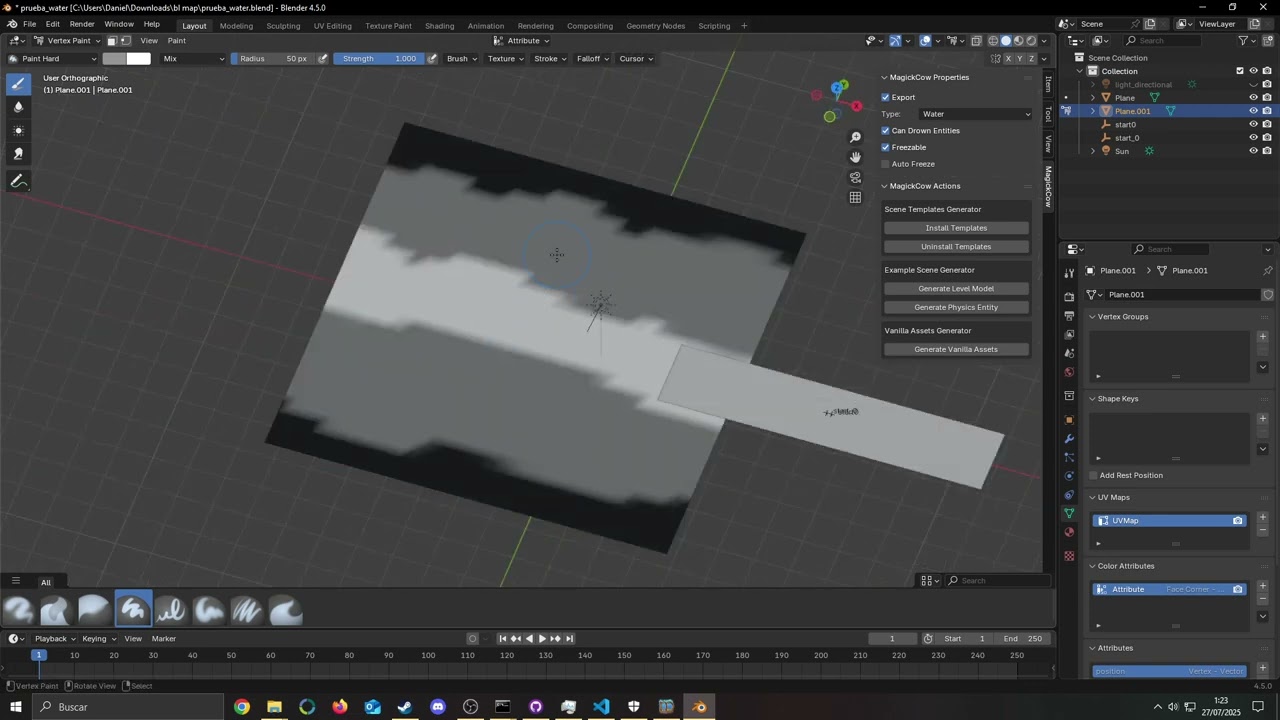 MagickCow tangents and binormals support, water reflections and variable vertex format WIP
