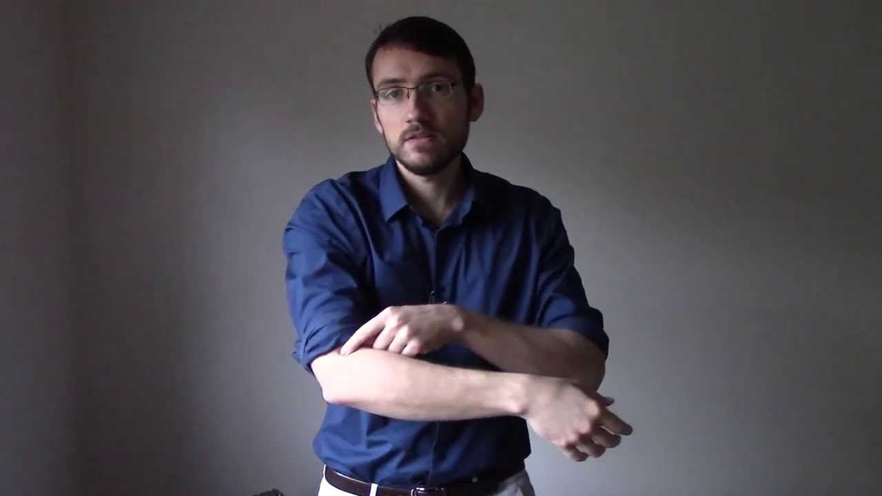Self-massage for tennis elbow (outer elbow pain)