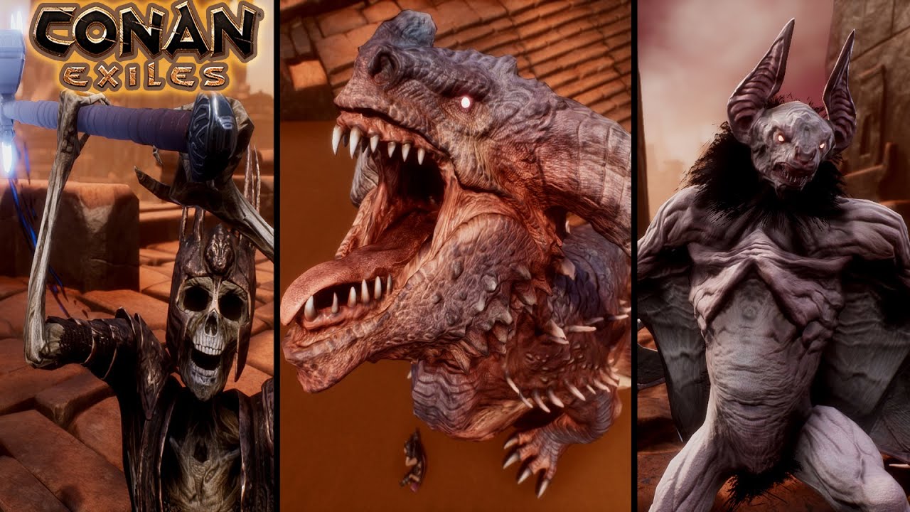 CIDADE SEM NOME ENFRENTAMOS TODOS OS BOSS - CONAN EXILES 2021 T6EP10
