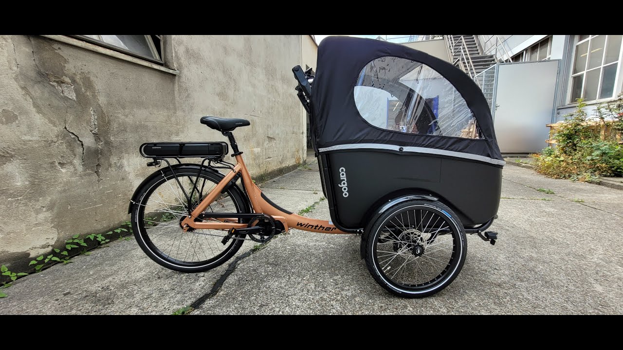 Neuzugang in der Demoflotte: 2024 Winther Cargoo WILD Edition mit Sitzbank und EP6 Motor von Shimano