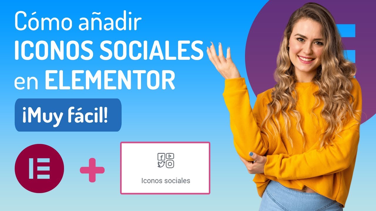 🌐📱 Cómo AÑADIR Iconos Sociales con ELEMENTOR | MUY FÁCIL 🚀✨