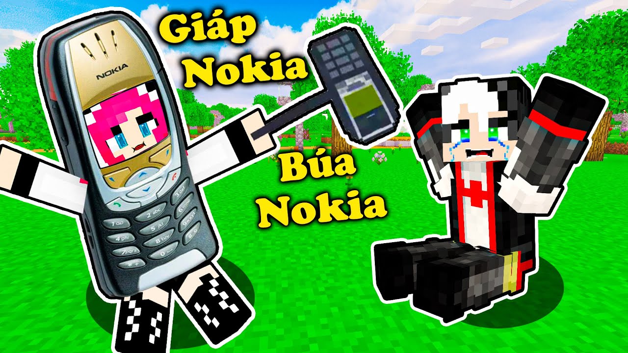 PANDA THỬ TH&Aacute;CH CHẾ BỘ GI&Aacute;P NOKIA TRONG MINECRAFT*PANDA TROLL REDHOOD BẰNG ĐI&Ecirc;N THOẠI TH&Ocirc;NG MINH