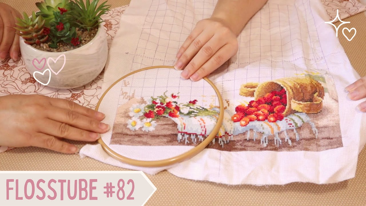 Flosstube #82 Parte 1 de Proyectos en Progreso 🌼 punto de cruz | Bordando un Poquito 
