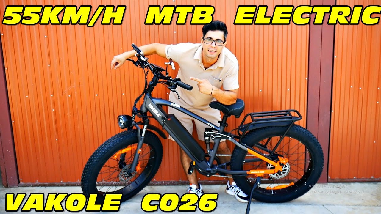 BICICLETA PERFECTA  daca esti ÎNALT! Un MTB Electric care prinde 55km/h  - VAKOLE CO26 - E-BIKE