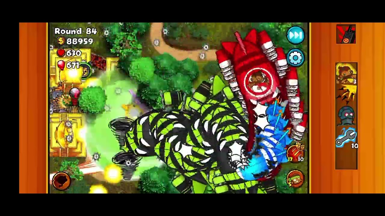 Bloons Monkey City Mobile Contested Territory - Round 100 on Talon