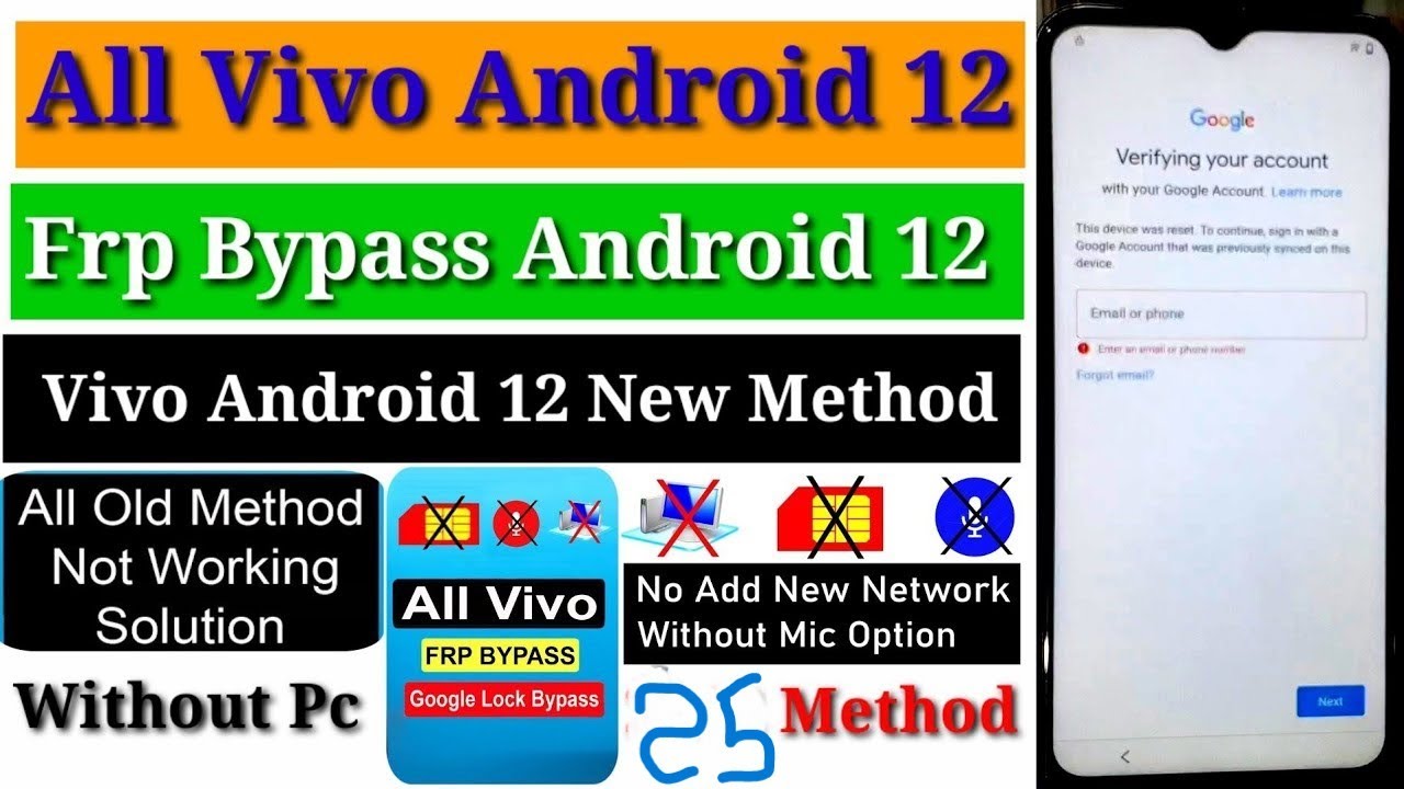 All Vivo Frp Bypass Android 12 | Vivo Google Account Unlock | Vivo Frp | Vivo Remove Frp Lock | Vivo