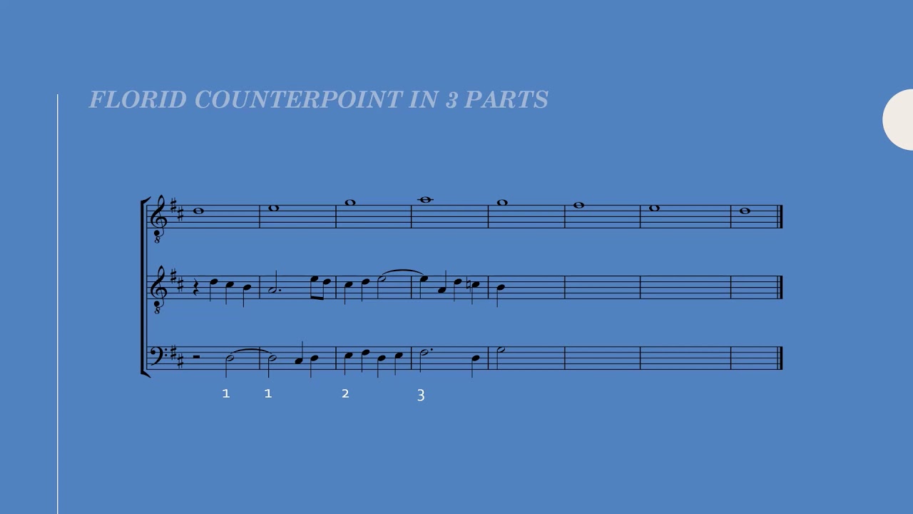 Florid Counterpoint in 3 Parts