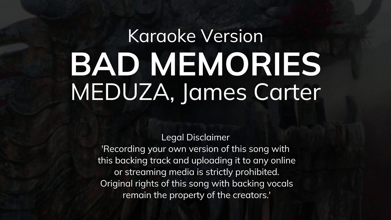 MEDUZA, James Carter - Bad Memories ft. Elley Duhé, FAST BOY (Karaoke Version)