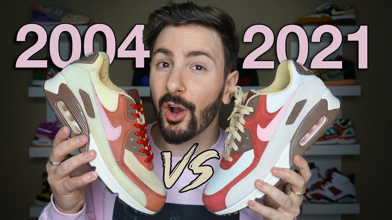 FIRST LOOK: NIKE AIR MAX 90 BACON COMPARISON (2004 vs 2021) - Review & On Feet