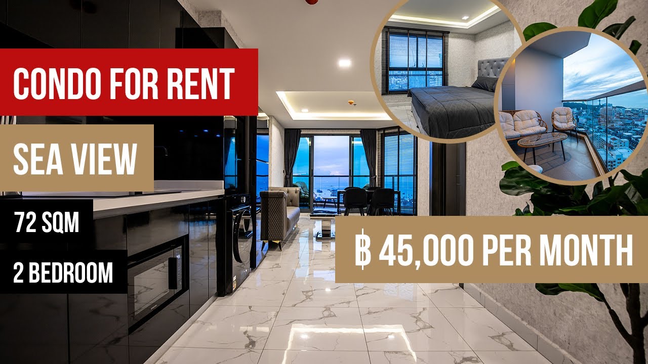 📢 2 Bedroom Condo For Rent - Arcadia Millennium Tower | 72 sqm | 25th floor | Pattaya