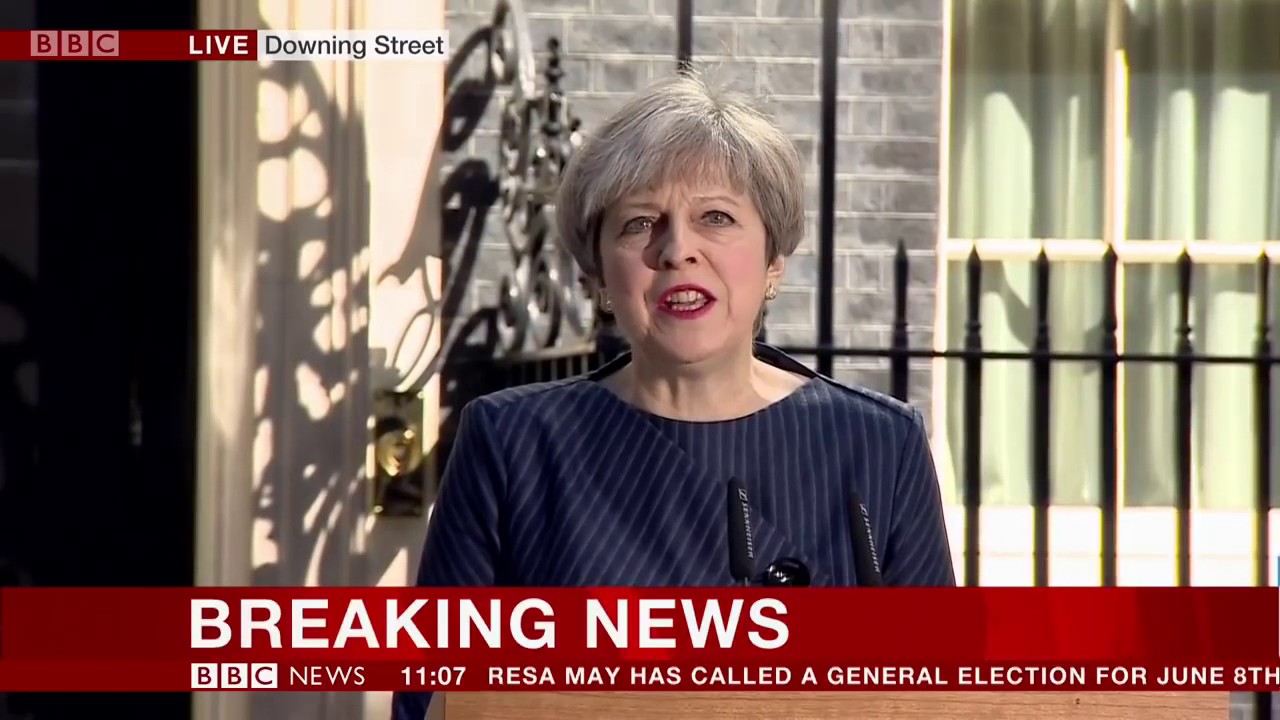 BBC News Special: General Election Announcement 18th April 2017