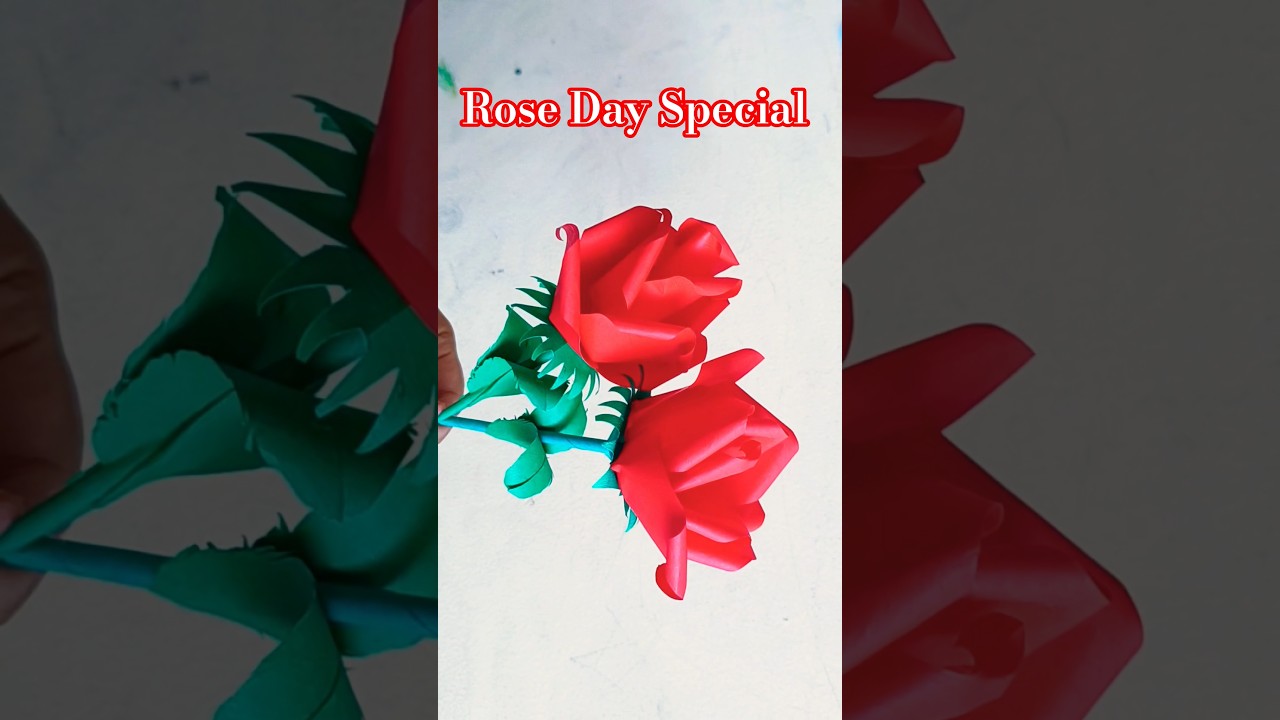 Rose Craft I Paper Rose Making I Rose Day Special Craft I Ishq Jalakar- Karvaan 
