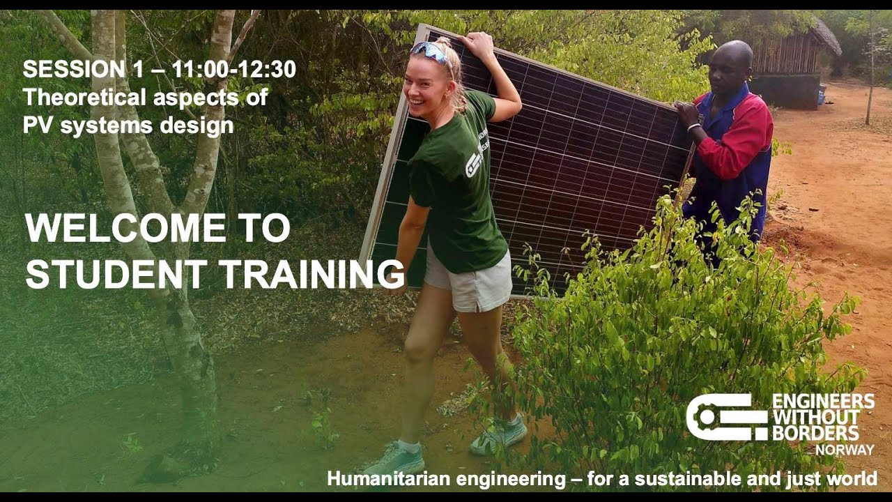 Session 1 - Student training Theoretical aspects of PV system design