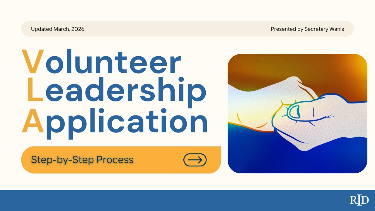 Volunteer Leadership Application (VLA) Process