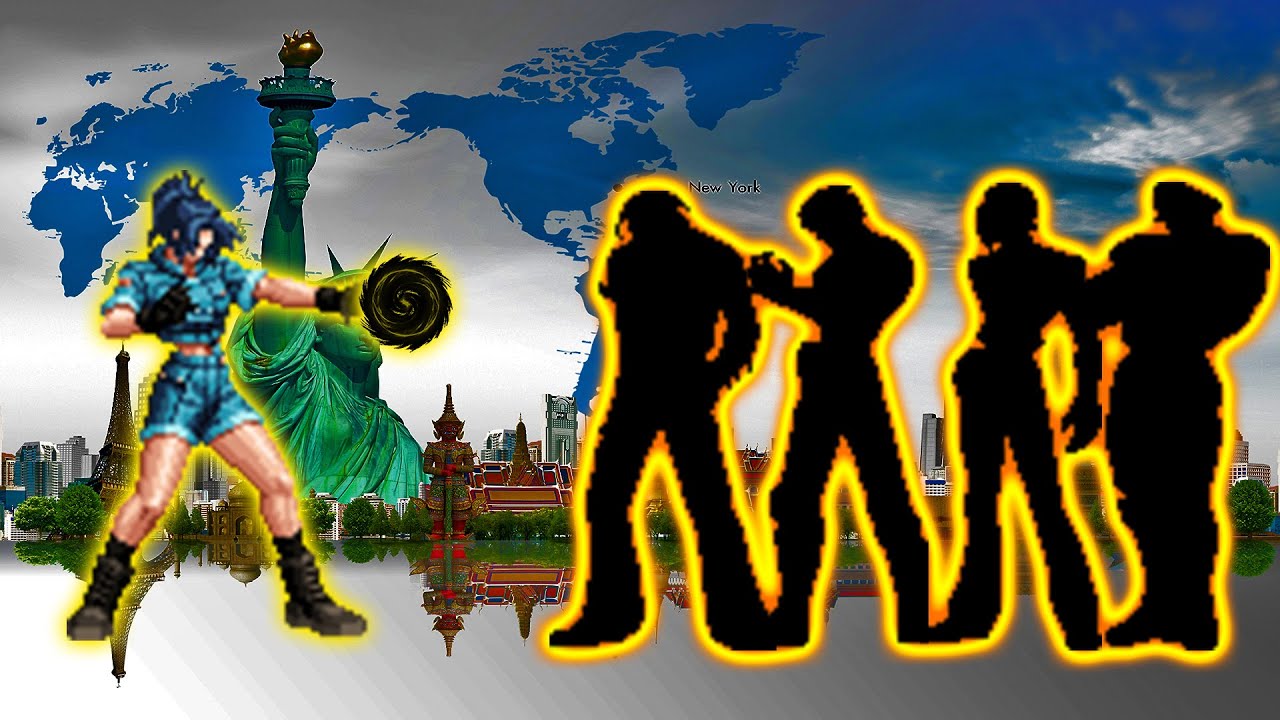 KOF Mugem  – Leona YS vs Ramdom Team | Ataques Explosivos