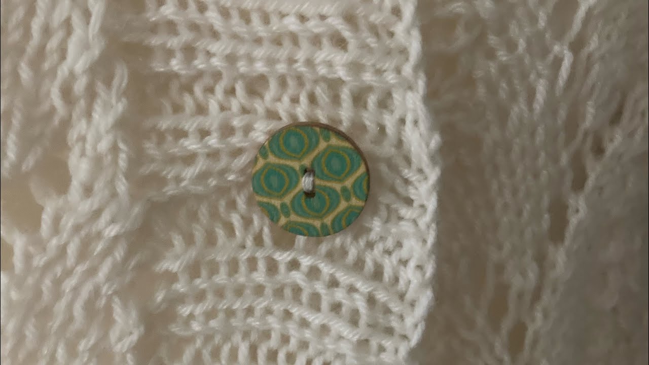 Knopfloch stricken über nur 1 Reihe