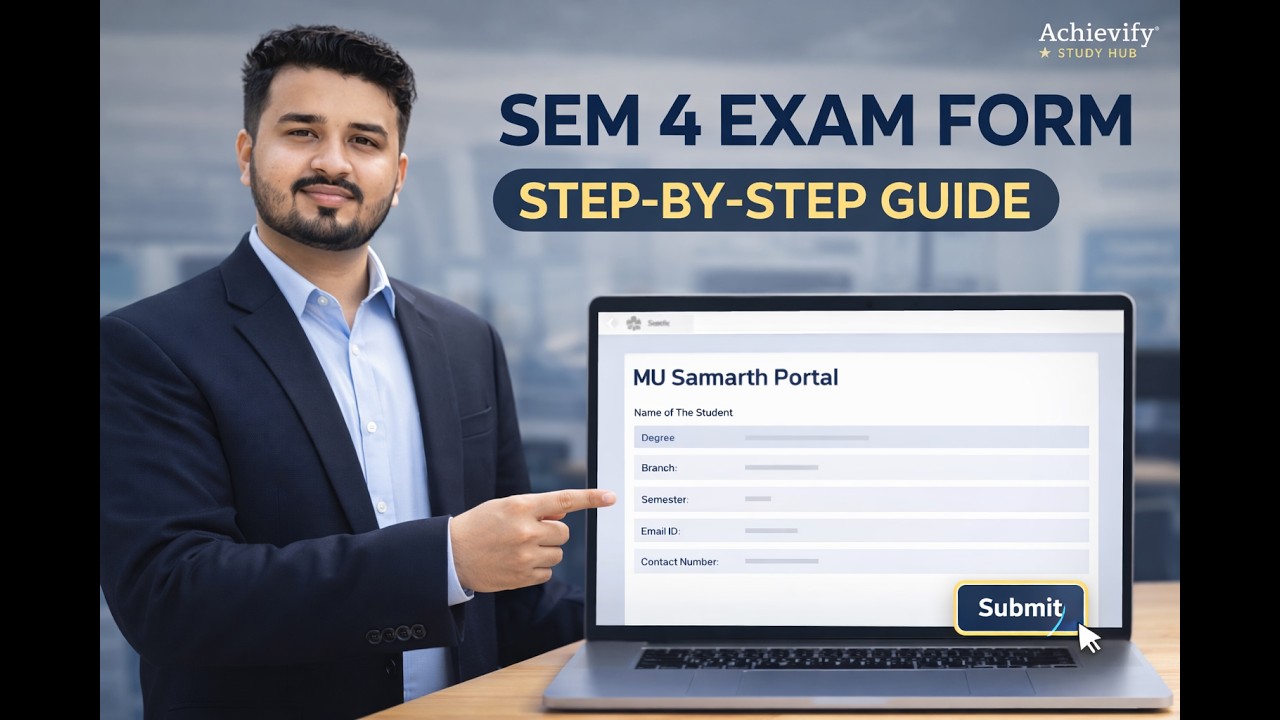 MU Semester 4 Exam Form 2026 | Step-by-Step MU Samarth Portal Guide (Full Process)