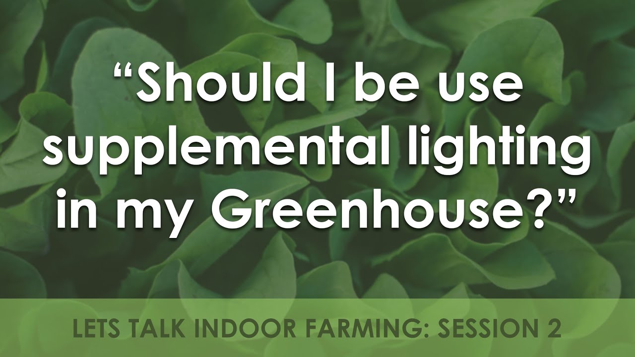 Should I use supplemental Lighting in my Greenhouse | Farming Indoors