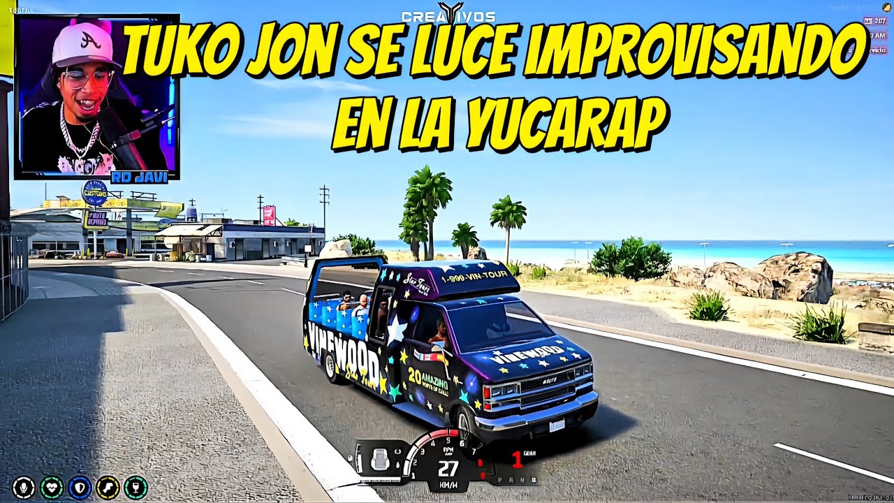 Rdjavi: Tuko Jon Se Luce Improvisando En La YucaRap | GTA RP