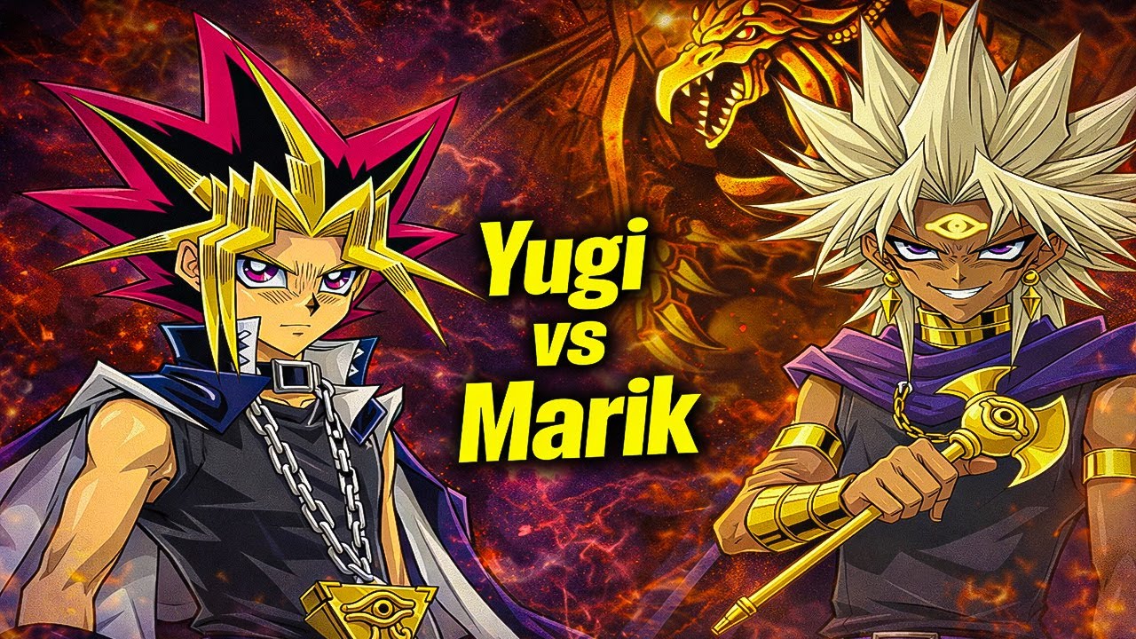 Yu-Gi-Oh! Power of Chaos Battle City | Yugi vs Marik | Yugi loses to marik! #yugioh