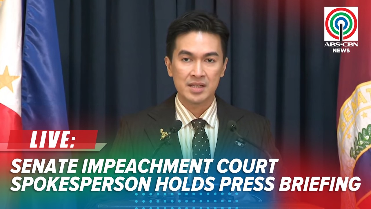 LIVE: Senate impeachment court spokesperson Reginald Tongol holds press briefing | July 29, 2026