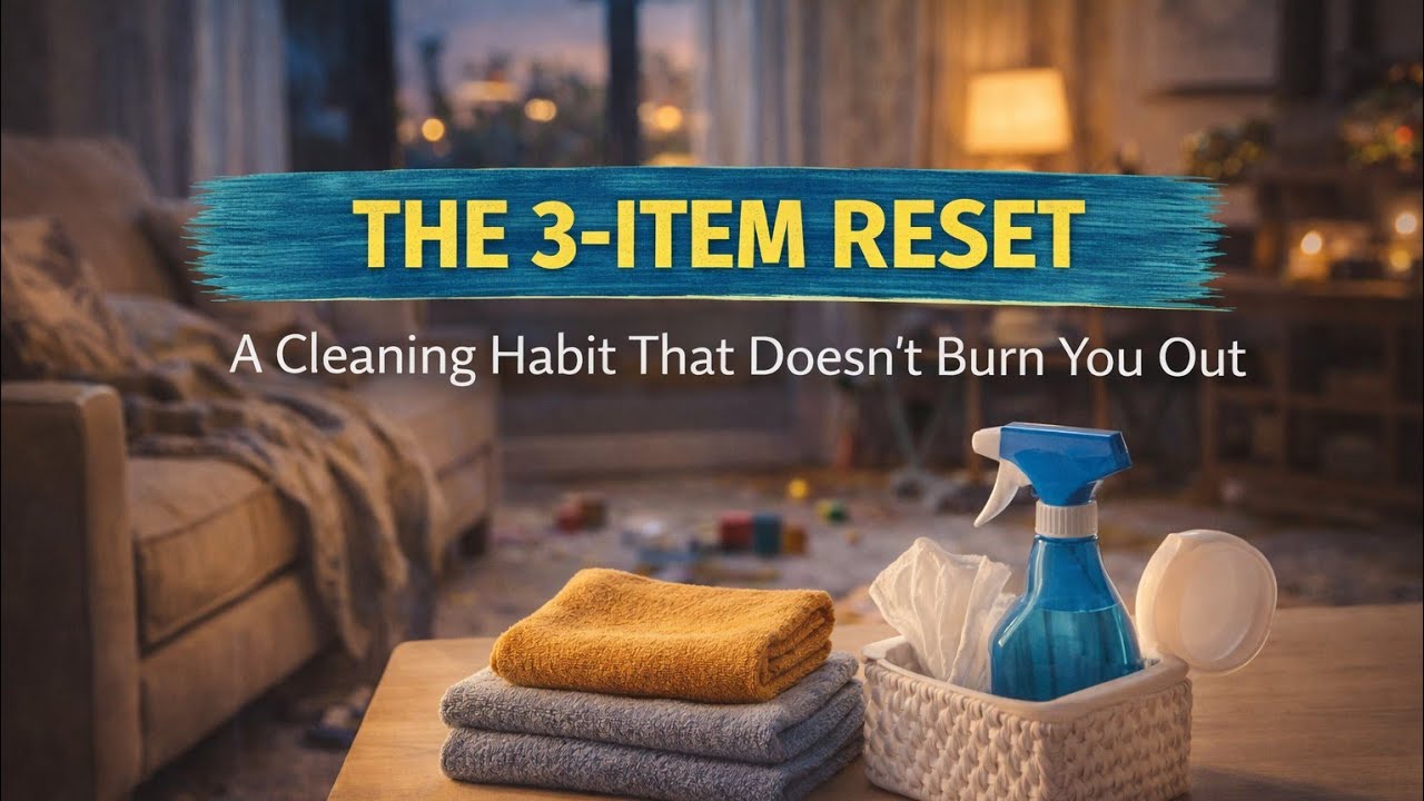 The 3-Item Reset: A Simple Cleaning Habit That Won&rsquo;t Burn You Out