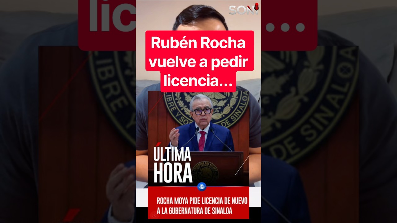 Rub&eacute;n Rocha Moya vuelve a pedir licencia.