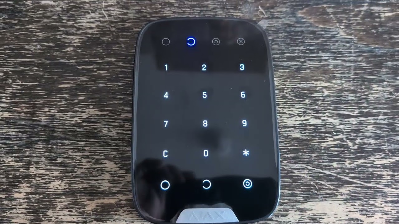 Understanding and how to use the Ajax security system basic keypad